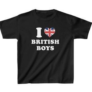 I love British boys baby tee